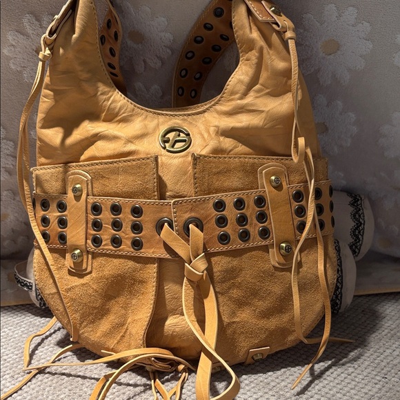 Francesco Biasia Handbags - Francesco Biasia Tan Hobo Bag